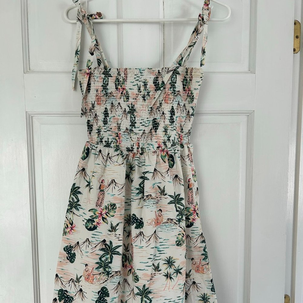 Hawaiian Print Mini Sundress